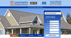 Desktop Screenshot of lowcountryroofing.com