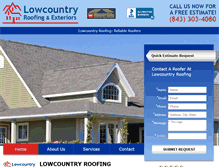 Tablet Screenshot of lowcountryroofing.com